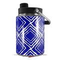 Skin Decal Wrap for Yeti Half Gallon Jug Wavey Royal Blue - JUG NOT INCLUDED by WraptorSkinz