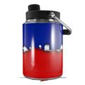Skin Decal Wrap for Yeti Half Gallon Jug Ripped Colors Blue Red - JUG NOT INCLUDED by WraptorSkinz