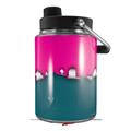 Skin Decal Wrap for Yeti Half Gallon Jug Ripped Colors Hot Pink Seafoam Green - JUG NOT INCLUDED by WraptorSkinz
