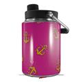 Skin Decal Wrap for Yeti Half Gallon Jug Anchors Away Fuschia Hot Pink - JUG NOT INCLUDED by WraptorSkinz