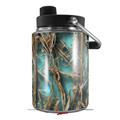 Skin Decal Wrap for Yeti Half Gallon Jug WraptorCamo Grassy Marsh Camo Neon Teal - JUG NOT INCLUDED by WraptorSkinz