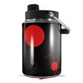 Skin Decal Wrap for Yeti Half Gallon Jug Lots of Dots Red on Black - JUG NOT INCLUDED by WraptorSkinz