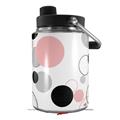 Skin Decal Wrap for Yeti Half Gallon Jug Lots of Dots Pink on White - JUG NOT INCLUDED by WraptorSkinz