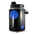 Skin Decal Wrap for Yeti Half Gallon Jug Lots of Dots Blue on Black - JUG NOT INCLUDED by WraptorSkinz