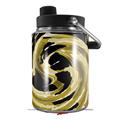 Skin Decal Wrap for Yeti Half Gallon Jug Alecias Swirl 02 Yellow - JUG NOT INCLUDED by WraptorSkinz