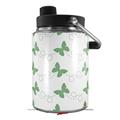 Skin Decal Wrap for Yeti Half Gallon Jug Pastel Butterflies Green on White - JUG NOT INCLUDED by WraptorSkinz
