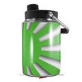 Skin Decal Wrap for Yeti Half Gallon Jug Rising Sun Japanese Flag Green - JUG NOT INCLUDED by WraptorSkinz