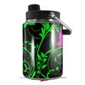 Skin Decal Wrap for Yeti Half Gallon Jug Twisted Garden Green and Hot Pink - JUG NOT INCLUDED by WraptorSkinz