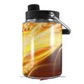 Skin Decal Wrap for Yeti Half Gallon Jug Mystic Vortex Yellow - JUG NOT INCLUDED by WraptorSkinz