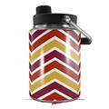 Skin Decal Wrap for Yeti Half Gallon Jug Zig Zag Yellow Burgundy Orange - JUG NOT INCLUDED by WraptorSkinz