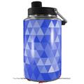 Skin Decal Wrap for Yeti 1 Gallon Jug Triangle Mosaic Blue - JUG NOT INCLUDED by WraptorSkinz