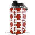 Skin Decal Wrap for Yeti 1 Gallon Jug Boxed Red Dark - JUG NOT INCLUDED by WraptorSkinz
