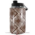 Skin Decal Wrap for Yeti 1 Gallon Jug Wavey Chocolate Brown - JUG NOT INCLUDED by WraptorSkinz