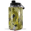 Skin Decal Wrap for Yeti 1 Gallon Jug HEX Mesh Camo 01 Yellow - JUG NOT INCLUDED by WraptorSkinz