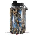 Skin Decal Wrap for Yeti 1 Gallon Jug WraptorCamo Grassy Marsh Camo Neon Blue - JUG NOT INCLUDED by WraptorSkinz