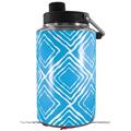 Skin Decal Wrap for Yeti 1 Gallon Jug Wavey Neon Blue - JUG NOT INCLUDED by WraptorSkinz
