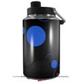 Skin Decal Wrap for Yeti 1 Gallon Jug Lots of Dots Blue on Black - JUG NOT INCLUDED by WraptorSkinz