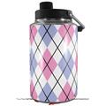 Skin Decal Wrap for Yeti 1 Gallon Jug Argyle Pink and Blue - JUG NOT INCLUDED by WraptorSkinz