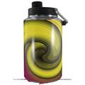 Skin Decal Wrap for Yeti 1 Gallon Jug Alecias Swirl 01 Yellow - JUG NOT INCLUDED by WraptorSkinz