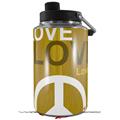 Skin Decal Wrap for Yeti 1 Gallon Jug Love and Peace Yellow - JUG NOT INCLUDED by WraptorSkinz