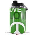 Skin Decal Wrap for Yeti 1 Gallon Jug Love and Peace Green - JUG NOT INCLUDED by WraptorSkinz