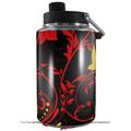 Skin Decal Wrap for Yeti 1 Gallon Jug Twisted Garden Red and Yellow - JUG NOT INCLUDED by WraptorSkinz