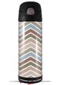 Skin Decal Wrap for Thermos Funtainer 16oz Bottle Zig Zag Colors 03 (BOTTLE NOT INCLUDED) by WraptorSkinz