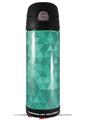 Skin Decal Wrap for Thermos Funtainer 16oz Bottle Triangle Mosaic Seafoam Green (BOTTLE NOT INCLUDED) by WraptorSkinz