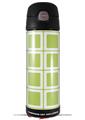 Skin Decal Wrap for Thermos Funtainer 16oz Bottle Squared Sage Green (BOTTLE NOT INCLUDED) by WraptorSkinz