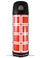Skin Decal Wrap for Thermos Funtainer 16oz Bottle Squared Red (BOTTLE NOT INCLUDED) by WraptorSkinz