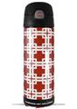 Skin Decal Wrap for Thermos Funtainer 16oz Bottle Boxed Red Dark (BOTTLE NOT INCLUDED) by WraptorSkinz