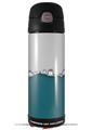 Skin Decal Wrap for Thermos Funtainer 16oz Bottle Ripped Colors Gray Seafoam Green (BOTTLE NOT INCLUDED) by WraptorSkinz