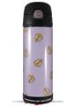 Skin Decal Wrap for Thermos Funtainer 16oz Bottle Anchors Away Lavender (BOTTLE NOT INCLUDED) by WraptorSkinz