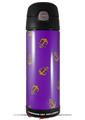 Skin Decal Wrap for Thermos Funtainer 16oz Bottle Anchors Away Purple (BOTTLE NOT INCLUDED) by WraptorSkinz