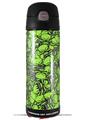 Skin Decal Wrap for Thermos Funtainer 16oz Bottle Scattered Skulls Neon Green (BOTTLE NOT INCLUDED) by WraptorSkinz