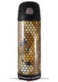 Skin Decal Wrap for Thermos Funtainer 16oz Bottle HEX Mesh Camo 01 Orange (BOTTLE NOT INCLUDED) by WraptorSkinz