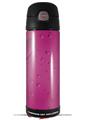 Skin Decal Wrap for Thermos Funtainer 16oz Bottle Raining Fuschia Hot Pink (BOTTLE NOT INCLUDED) by WraptorSkinz
