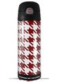 Skin Decal Wrap for Thermos Funtainer 16oz Bottle Houndstooth Red Dark (BOTTLE NOT INCLUDED) by WraptorSkinz