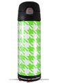 Skin Decal Wrap for Thermos Funtainer 16oz Bottle Houndstooth Neon Lime Green (BOTTLE NOT INCLUDED) by WraptorSkinz