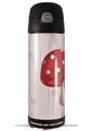 Skin Decal Wrap for Thermos Funtainer 16oz Bottle Mushrooms Red (BOTTLE NOT INCLUDED) by WraptorSkinz