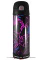 Skin Decal Wrap for Thermos Funtainer 16oz Bottle Twisted Garden Hot Pink and Blue (BOTTLE NOT INCLUDED) by WraptorSkinz