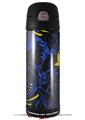 Skin Decal Wrap for Thermos Funtainer 16oz Bottle Twisted Garden Blue and Yellow (BOTTLE NOT INCLUDED) by WraptorSkinz