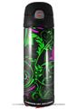 Skin Decal Wrap for Thermos Funtainer 16oz Bottle Twisted Garden Green and Hot Pink (BOTTLE NOT INCLUDED) by WraptorSkinz