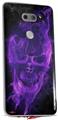 WraptorSkinz Skin Decal Wrap compatible with LG V30 Flaming Fire Skull Purple