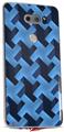 WraptorSkinz Skin Decal Wrap compatible with LG V30 Retro Houndstooth Blue