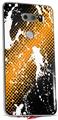 WraptorSkinz Skin Decal Wrap compatible with LG V30 Halftone Splatter White Orange