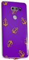 WraptorSkinz Skin Decal Wrap compatible with LG V30 Anchors Away Purple