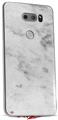 WraptorSkinz Skin Decal Wrap compatible with LG V30 Marble Granite 07 White Gray