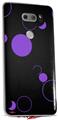 WraptorSkinz Skin Decal Wrap compatible with LG V30 Lots of Dots Purple on Black