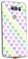 WraptorSkinz Skin Decal Wrap compatible with LG V30 Pastel Hearts on White